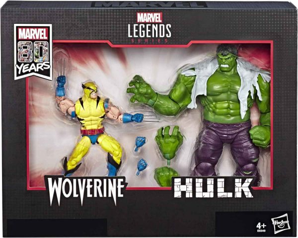 Marvel Legends Wolverine & Hulk : Marvel 80th Anniversary