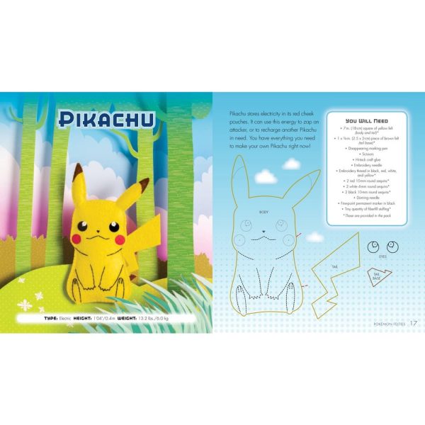 Pokemon Felties: How to Make 16 of Your Favorite Pokemon by Pikachu Press from Simon & Schuster
