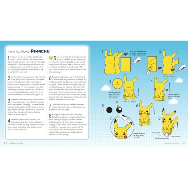Pokemon Felties: How to Make 16 of Your Favorite Pokemon by Pikachu Press made by Simon & Schuster