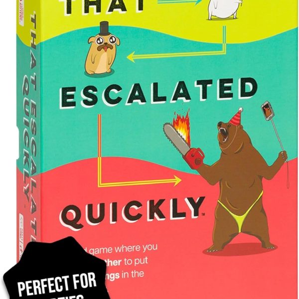 ASMODEE That Escalated Quickly Cooperative Card Game by Exploding Kittens ASMODEE That Escalated Quickly Cooperative Card Game by Exploding Kittens