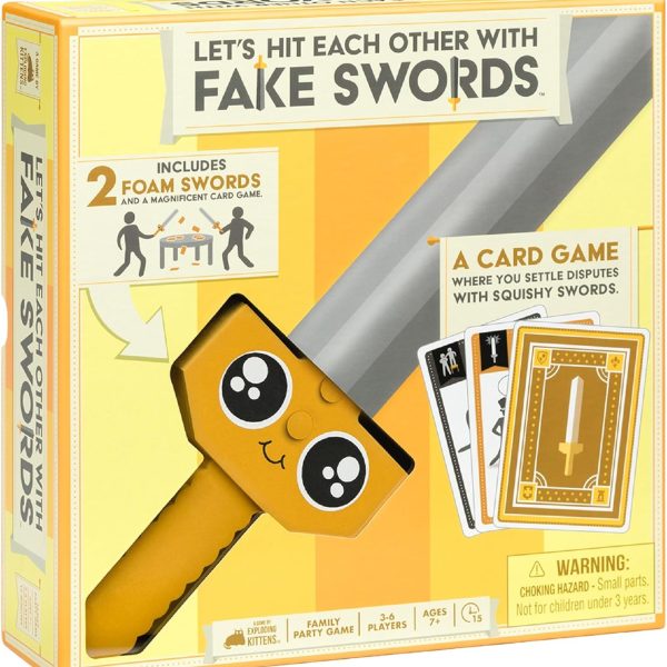 ASMODEE Let's Hit Each Other With Fake Swords: A Sword Fighting Card Game ASMODEE Let's Hit Each Other With Fake Swords: A Sword Fighting Card Game