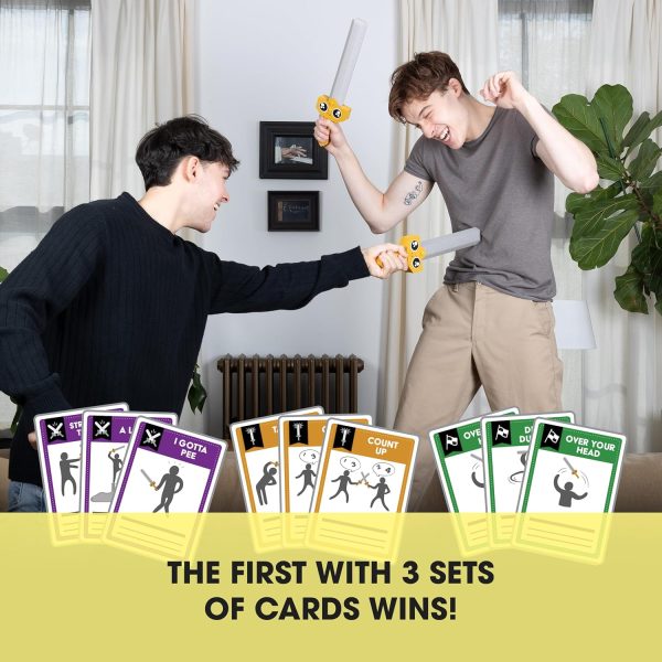 ASMODEE Let's Hit Each Other With Fake Swords: A Sword Fighting Card Game available at Blossom