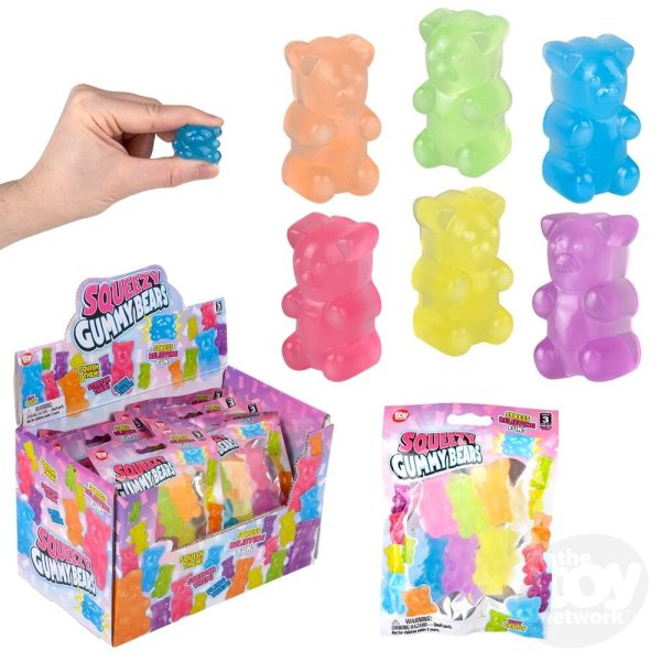 Toy Network Squeezy Yummy Bear Bag of 6