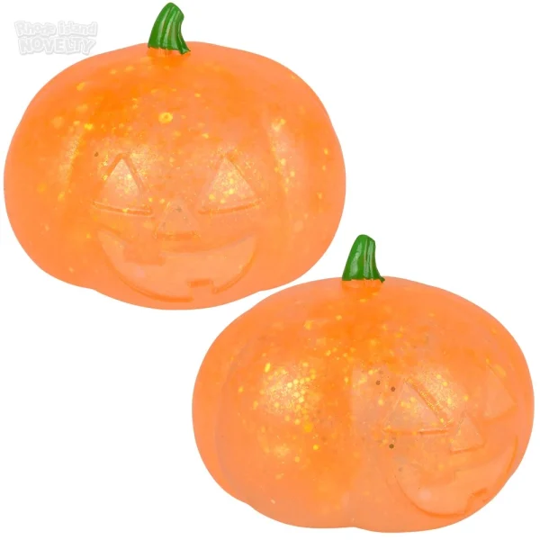 Jack O Lantern Squeezy Sugar Ball 3 Inches