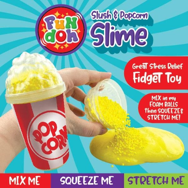 Fun Doh Slush and Popcorn Slime Assortment from Novelty Brands