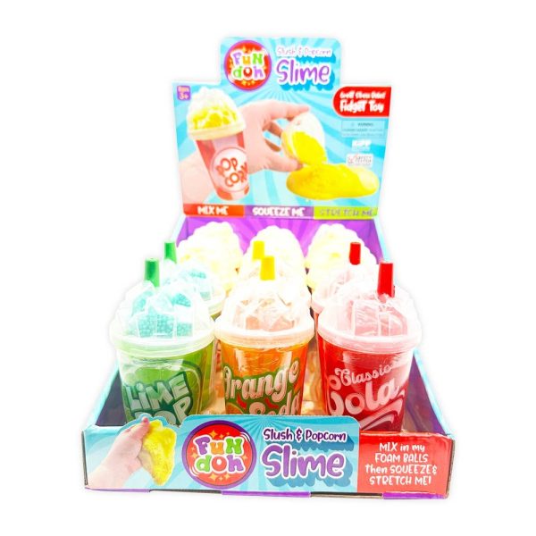 Novelty Brands Fun Doh Slush and Popcorn Slime Assortment Toys