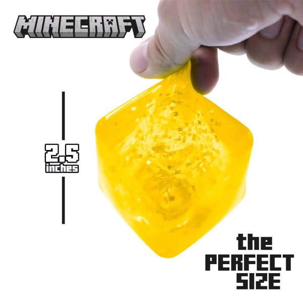 Showcase Minecraft Jelly Cube Squishy Toy Mystery Box in Display available at Blossom