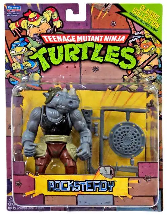 Playmates Rocksteady Classic "1988" Flair TMNT Nickelodeon Ninja Turtles