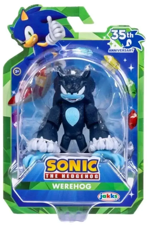 JAKKS Pacific Sonic the Hedgehog 2.5in Werehog Figure Wave 24 (35th Anniversary)