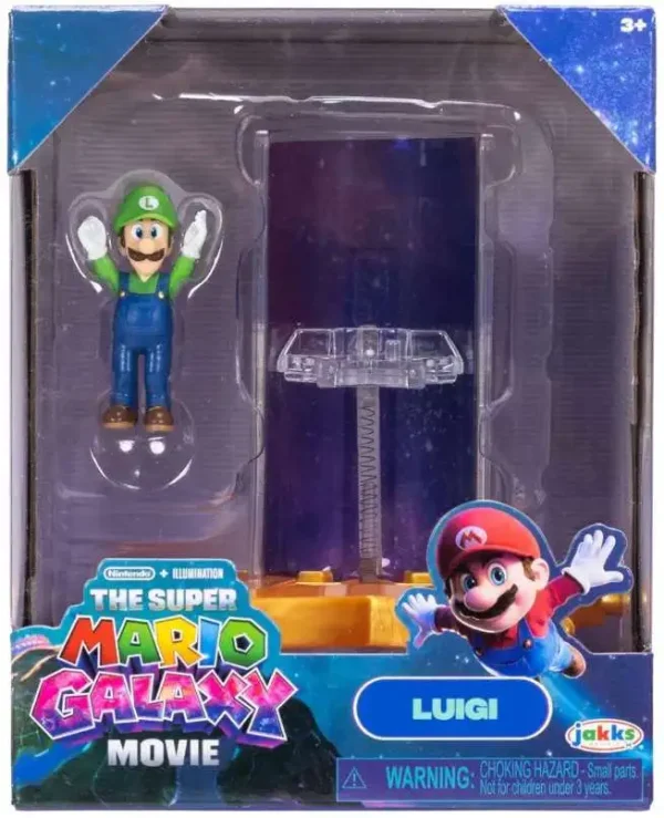 The Super Mario Galaxy Movie Feature Figure Wave 1 Luigi 1.5 Inch made by JAKKS Pacific