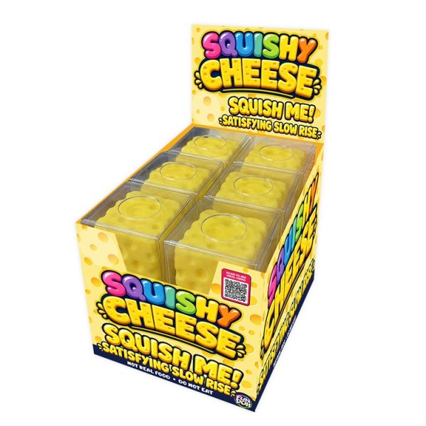 Novelty Brands Fun Doh Slow Rise Cheese Sensory Squishy Toy