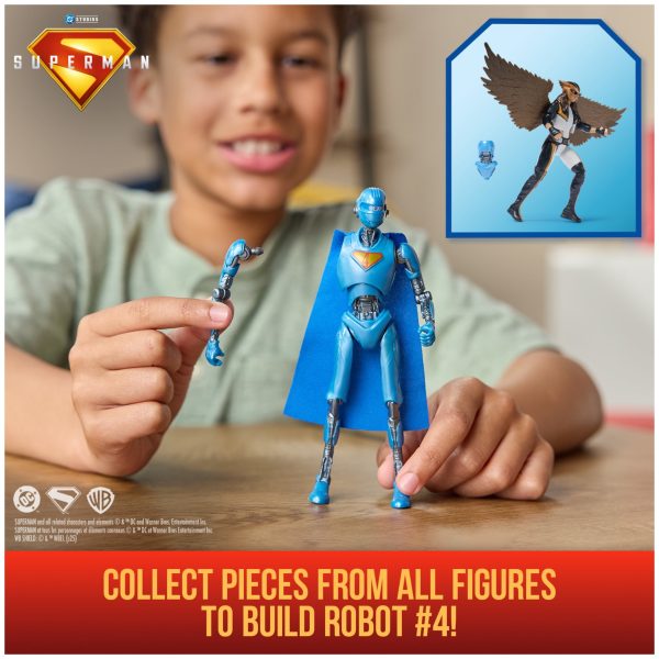 Spinmaster DC Comics Superman Movie Hawk Girl with Collect to Build Body Piece Toys