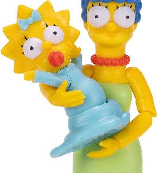 JAKKS Pacific The Simpsons 5 Inch Marge & Maggie Figures Wave 3 JAKKS Pacific The Simpsons 5 Inch Marge & Maggie Figures Wave 3