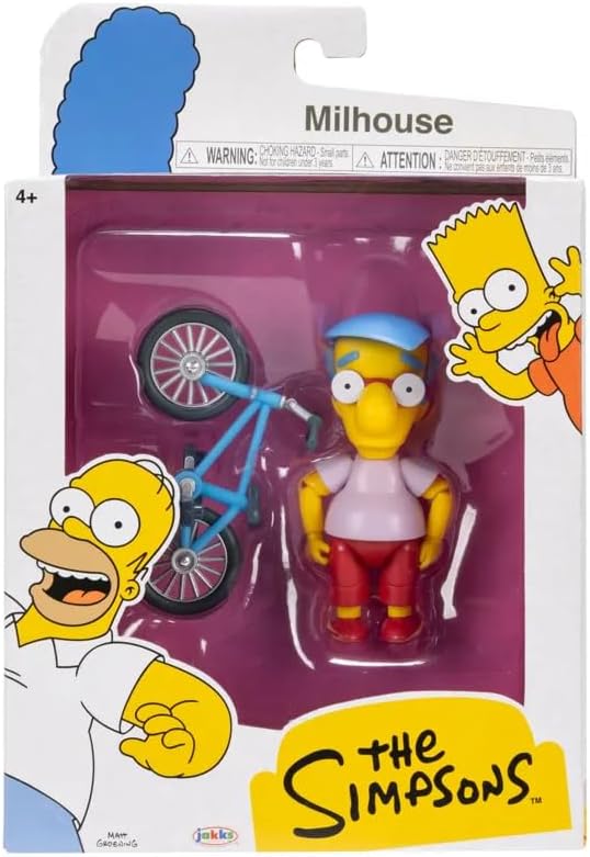 JAKKS Pacific The Simpsons 5 Inch Milhouse FIgure Wave 3 Toys