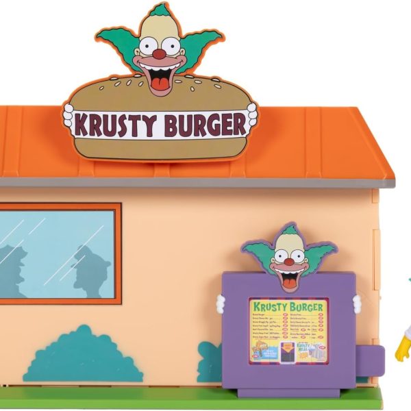 JAKKS Pacific The Simpsons Krusty Burger Diorama Playset 2.5 Inch