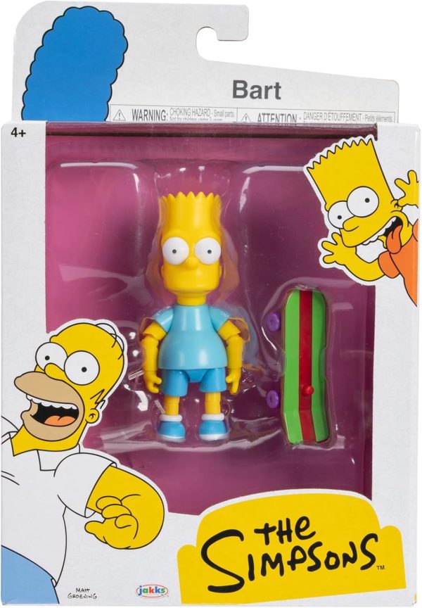JAKKS Pacific The Simpsons 5 Inch Bart Figure Wave 4 Toys