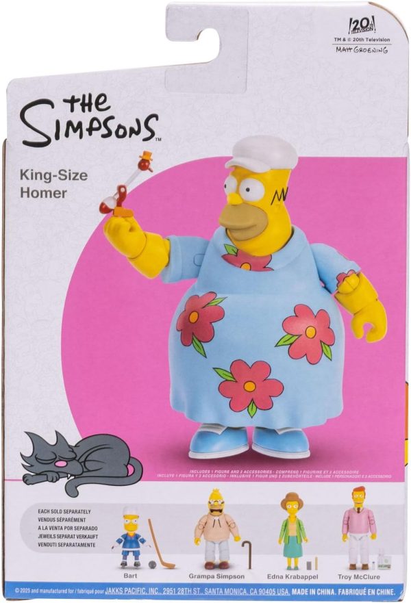 JAKKS Pacific The Simpsons Deluxe King-Size Homer 5 Inch Figure