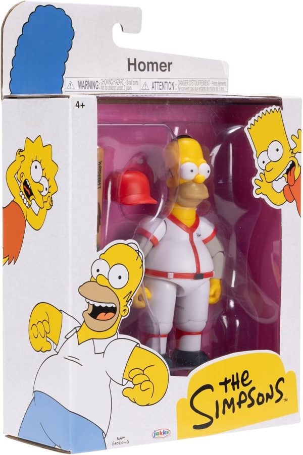 JAKKS Pacific The Simpsons 5 Inch Baseball Homer Figure Wave 3 Toys