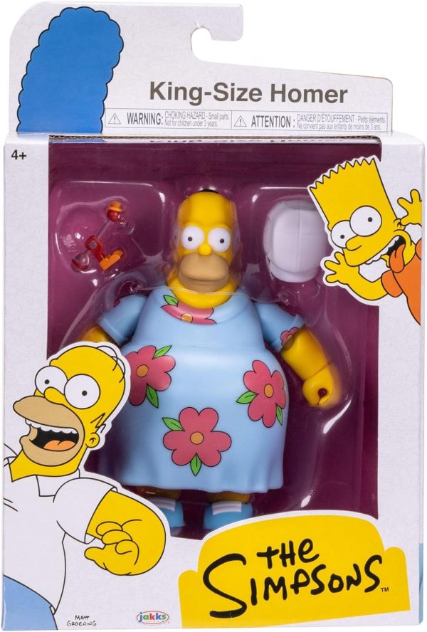 JAKKS Pacific The Simpsons Deluxe King-Size Homer 5 Inch Figure part of our  collection