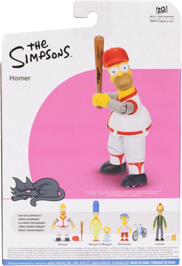 JAKKS Pacific The Simpsons 5 Inch Baseball Homer Figure Wave 3 part of our  collection