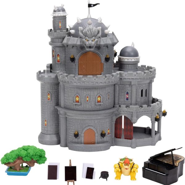 JAKKS Pacific Super Mario Galaxy Movie Deluxe Bowser Castle Playset