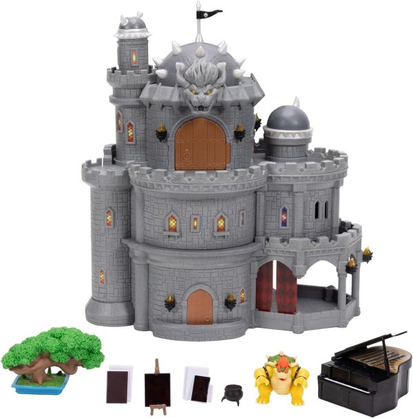 JAKKS Pacific Super Mario Galaxy Movie Deluxe Bowser Castle Playset