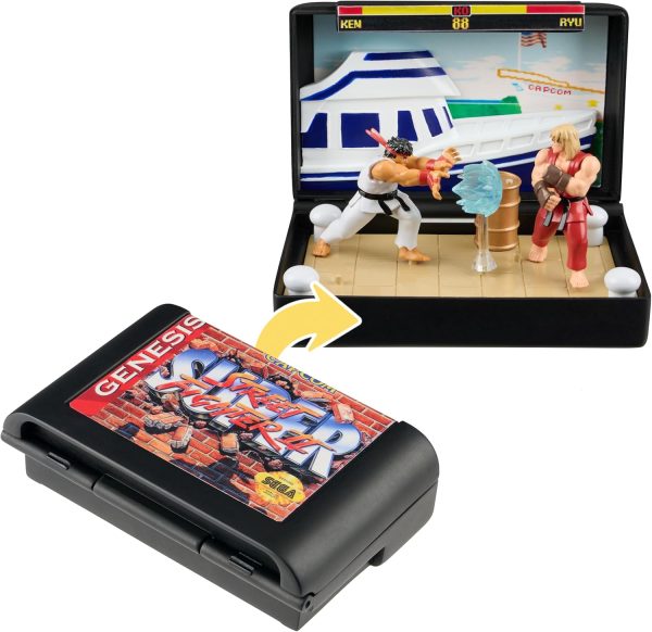 Sega Genesis Street Fighter Ken Stage Diorama Console Heroes