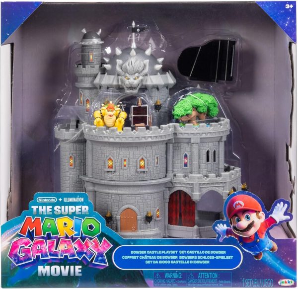 JAKKS Pacific Super Mario Galaxy Movie Deluxe Bowser Castle Playset