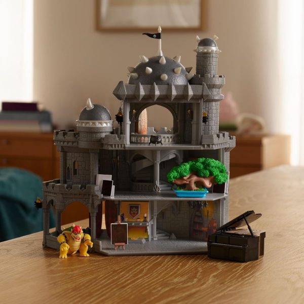 JAKKS Pacific Super Mario Galaxy Movie Deluxe Bowser Castle Playset available at Blossom