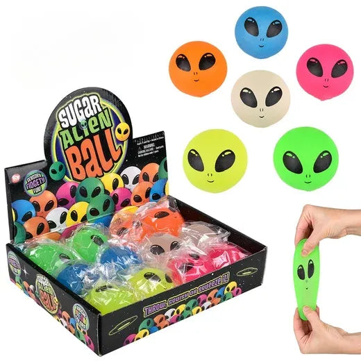 Toy Network Squeezy Alien Sugar Ball 2.4 Inch Toy Network Squeezy Alien Sugar Ball 2.4 Inch