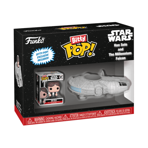 Funko Bitty Pop Star Wars Han Solo and the Millennium Falcon Toys