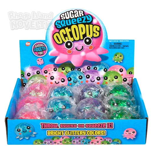 Toy Network Squeezy Sugar Octopus 2.5 Inch Toys