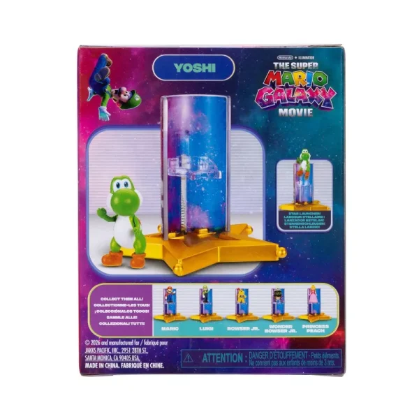 The Super Mario Galaxy Movie Feature Figure Wave 1 Yoshi 1.5 Inch made by JAKKS Pacific