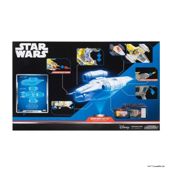 Jazwares Star Wars Micro Galaxy Squadron The Mandalorian and Grogu The Razor Crest Set available at Blossom