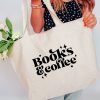 Love You A Latte Books and Coffee Tote Bag Large