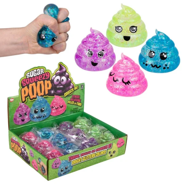 Toy Network Squeezy Sugar Sparkle Poop 2.5 Inch Toy Network Squeezy Sugar Sparkle Poop 2.5 Inch