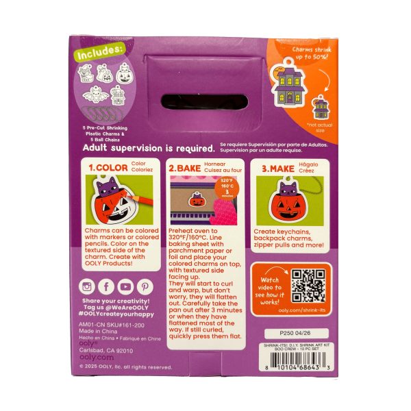 OOLY Mini Shrink-Its! DIY Shrink Art Kit - Boo Crew Toys