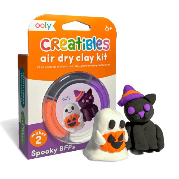 OOLY Creatibles Air Dry Clay Kit - Spooky BFFs