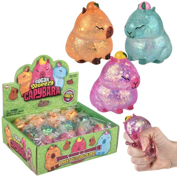 Toy Network Sugar Squeezy Capybara 2.5 Inch  Assorted Colors
