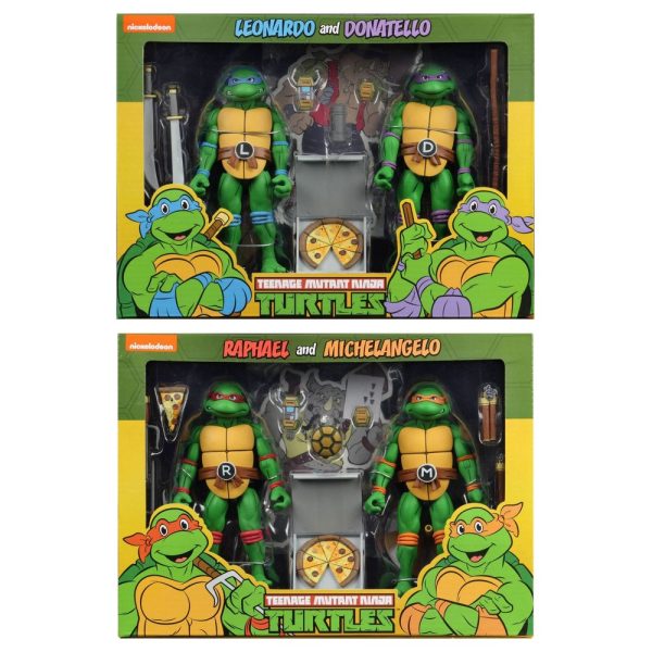 NECA Nickelodeon Teenage Mutant Ninja Turtles 2-Packs (All 4 Turtles)