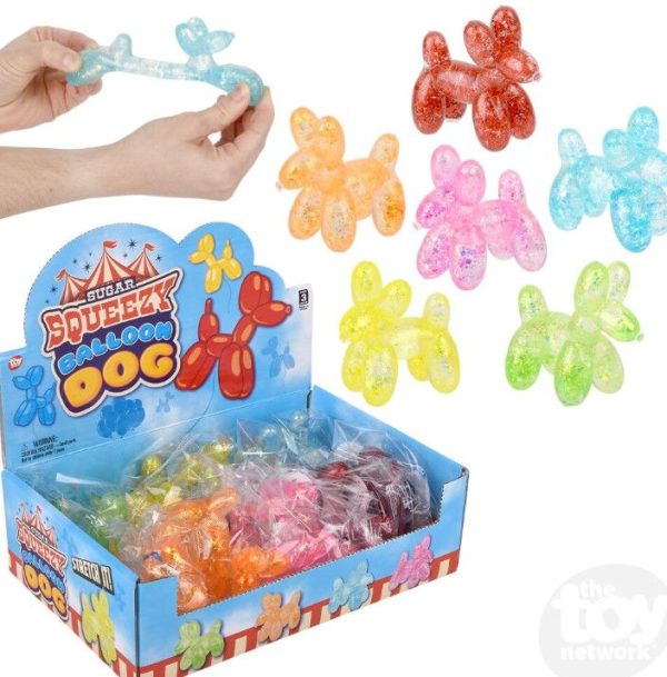 Toy Network Squeezy Sugar Balloon Dog 3.5 Inch Assorted Colors