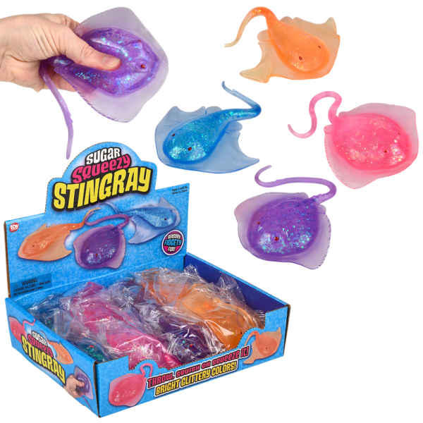 Toy Network Sugar Squeezy Sting Ray 5 Inch Assorted Colors