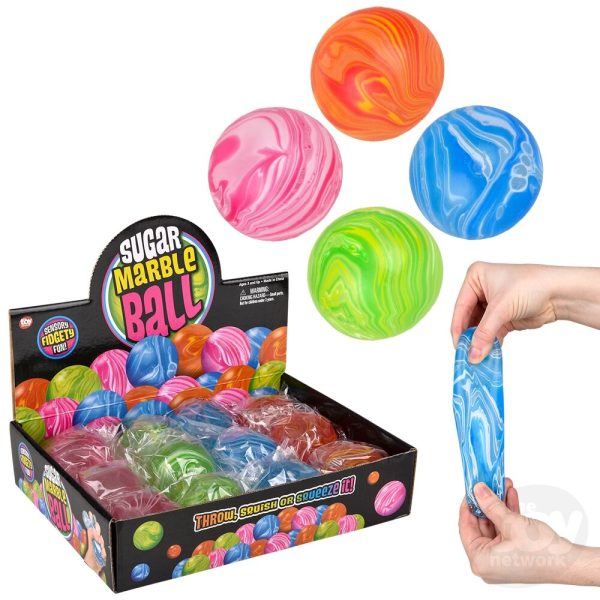 Toy Network Sugar Marble Ball 2.4 Inch Squishy