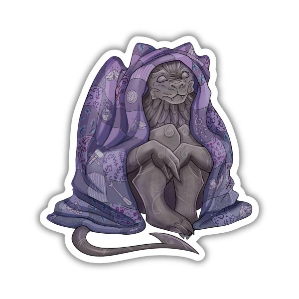 Kingdom of Threads Bartholomew & His Blanket Sticker | Knight and the Moth