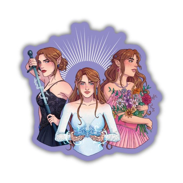 Kingdom of Threads The Archeron Sisters Sticker | ACOTAR