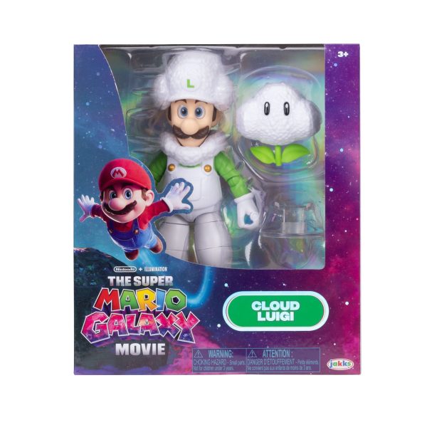 The Super Mario Galaxy Movie 5-Inch Action Figures Wave 2 Cloud Luigi made by JAKKS Pacific