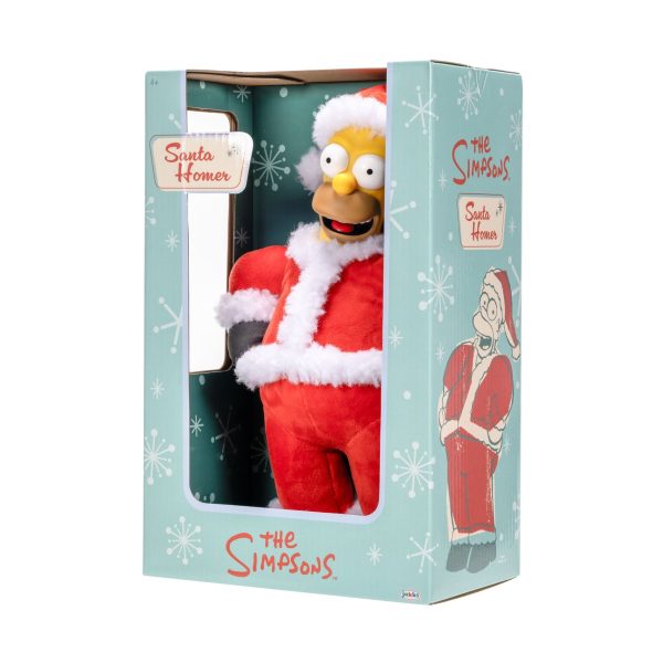 The Simpsons Santa Homer 10-Inch Roto-Plush made by JAKKS Pacific