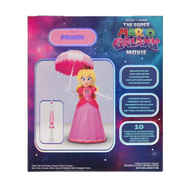 JAKKS Pacific The Super Mario Galaxy Movie 5-Inch Action Figures Wave 2 Peach part of our  collection