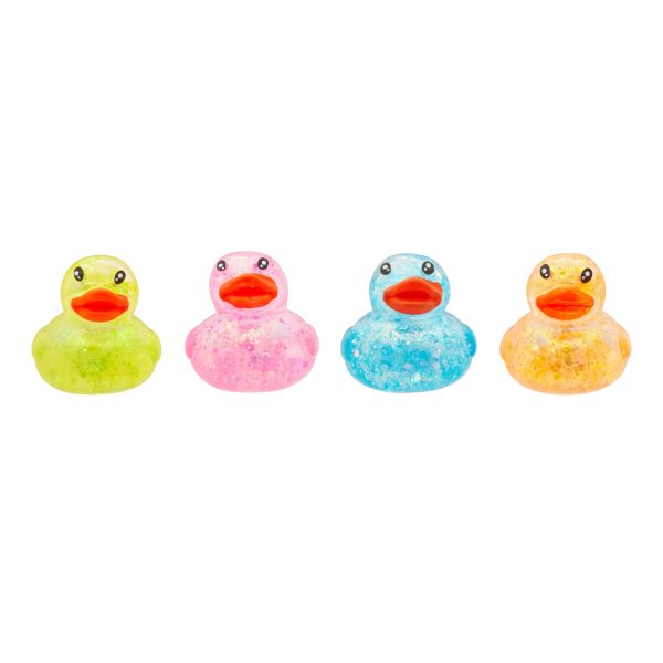 Squishy Glitter Sensory Toybox Ducks 4-Pack made by Showcase Squishy Glitter Sensory Toybox Ducks 4-Pack made by Showcase