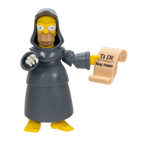 The Simpsons Treehouse of Horror Grim Reaper Homer 5-Inch Deluxe Figure from JAKKS Pacific